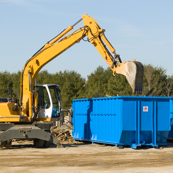 what size residential dumpster rentals are available in South New Castle Pennsylvania